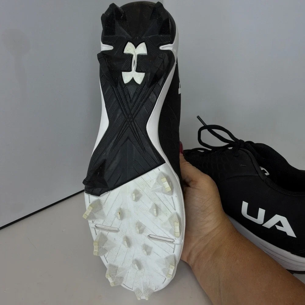 Under Armour Leadoff Low RM Youth Baseball Cleats Black White 3026607001 Size 5Y